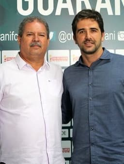 Rodrigo Pastan (à direita), executivo de futebol do Guarani (Foto: Gabriela Del Rio / Guarani FC)