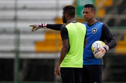 Treino Botafogo - Emerson e Sidão