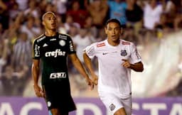 Santos 2 x 1 Palmeiras (11/3/2015) - Ricardo Oliveira fez um gol na partida pela primeira fase do Paulistão, na Vila&nbsp;