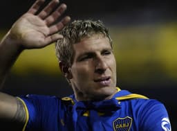 Martin Palermo não conteve as lágrimas em sua emocionante despedida pelo Boca