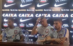 Trio de garotos do Corinthians, em entrevista