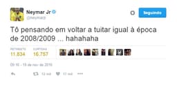 Neymar deixa seguidores animados