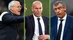 Claudio Ranieri - Zidane - Fernando Santos