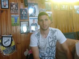 Calleri recebeu o LANCE! em sua casa no fim do ano passado