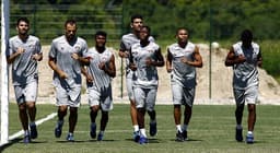 Jogadores trabalham no Campo 2 do CT Pedro Antonio (Foto: Nelson Perez/Fluminense FC)