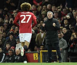 Fellaini e Mourinho - Manchester United x Hull City