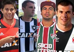 Conca, Montillo, Sornoza e Wagner são caras novas para os clubes cariocas neste ano