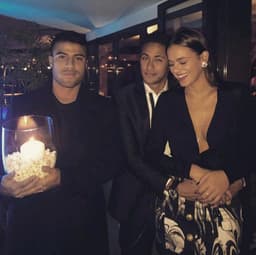 Rafinha, Neymar e Bruna Marquezine