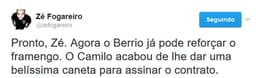 Caneta de Camilo em Berrío virou assunto na web