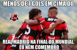 Torcedores do Flamengo comemoraram goleada com memes