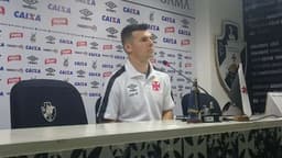 Wagner em entrevista coletiva após a atividade desta terça-feira. Confira a seguir galeria especial do LANCE! com imagens do jogo