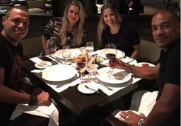 Luis Fabiano em jantar com Rodrigo