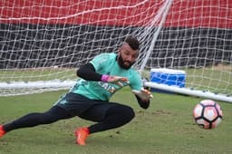 Muralha em treino do Flamengo (Gilvan de Souza / Flamengo)