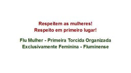 Flu Mulher - Fluminense