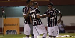 Sornoza, Richarlison e Wellington Silva (Foto: Nelson Perez/Fluminense F.C.)