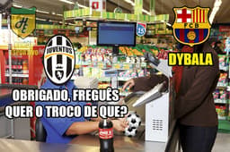 Barcelona foi alvo de memes após perder para Juventus por 3 a 0, em Turim