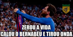 Virada e show de Messi: os memes da vitória do Barcelona no Bernabéu