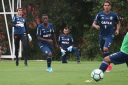 Vinícius Júnior em seu primeiro dia de treino no Flamengo (Gilvan de Souza / Flamengo)