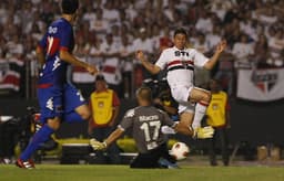 Osvaldo fez gol na final da Sul-Americana de 2012, contra o Tigre-ARG