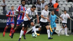 Corinthians venceu o Bahia por 3 a 0