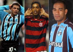 Felipe Melo, Ronaldinho Gaúcho e Rodrigo