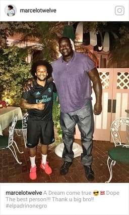 Marcelo e Shaquille O'Neal