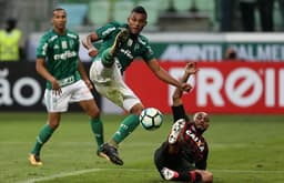 Borja durante a derrota para o Atlético-PR