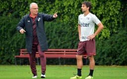 Dorival Júnior define nesta semana o parceiro de Rodrigo Caio