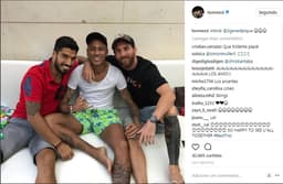 Messi, Neymar e Suárez - Instagram