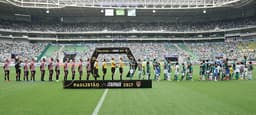 Palmeiras e São Paulo já enfrentaram no Allianz Parque em 2017. E teve golaço...