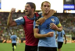 Luis Suárez e Diego Godín