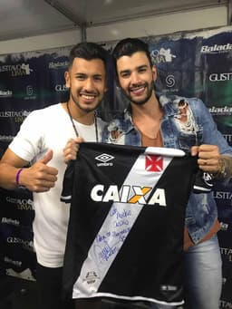 LANCE! promoveu o encontro de Andrés Rios com Gusttavo Lima. Confira a seguir outras imagens na galeria especial