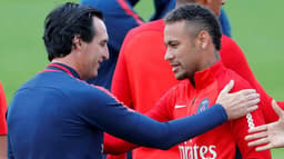 Neymar e Unai Emery