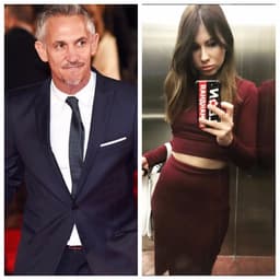 Gary Lineker e Maria Komandnaya