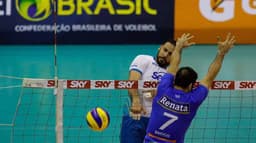 SUPERLIGA MASCULINA 17/18: Sesc RJ vira o jogo e vence o Vôlei Renata