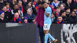 Crystal Palace x Manchester City - Gabriel Jesus saindo chorando