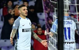 Imagens de Icardi pela Inter de Milão