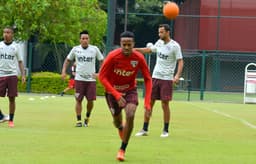 O lateral-direito foi a novidade do penúltimo treino do São Paulo antes do duelo com o CSA