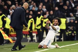 Zidane e Marcelo - Real Madrid x PSG