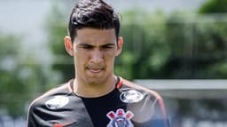 Zagueiro Balbuena, em treino do Corinthians