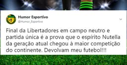 A repercussão na web da decisão da Conmebol