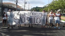 Protesto da torcida do São Paulo - Morumbi