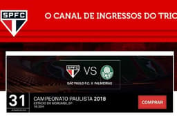 Site anuncia venda de ingressos para final do Campeonato Paulista entre São Paulo e Palmeiras