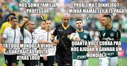 Confusão da arbitragem gerou memes e comentários nas redes