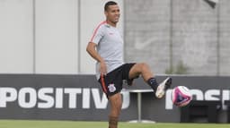 Sidcley&nbsp; em treino do Corinthians