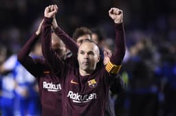 Iniesta - Deportivo La Coruña x Barcelona