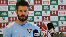 Coletiva do Julio Cesar, do Fluminense