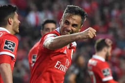 O brasileiro Jonas fez 33 gols pelo Benfica até aqui e será o artilheiro do Campeonato Português