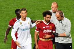 Cristiano Ronaldo e Salah - Real Madrid x Liverpool