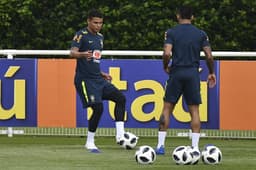 Thiago Silva - Treino da Seleção Brasileira